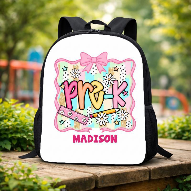 Girls Pre-K Custom Backpack - Cute Pattern School Style Custom Backpack