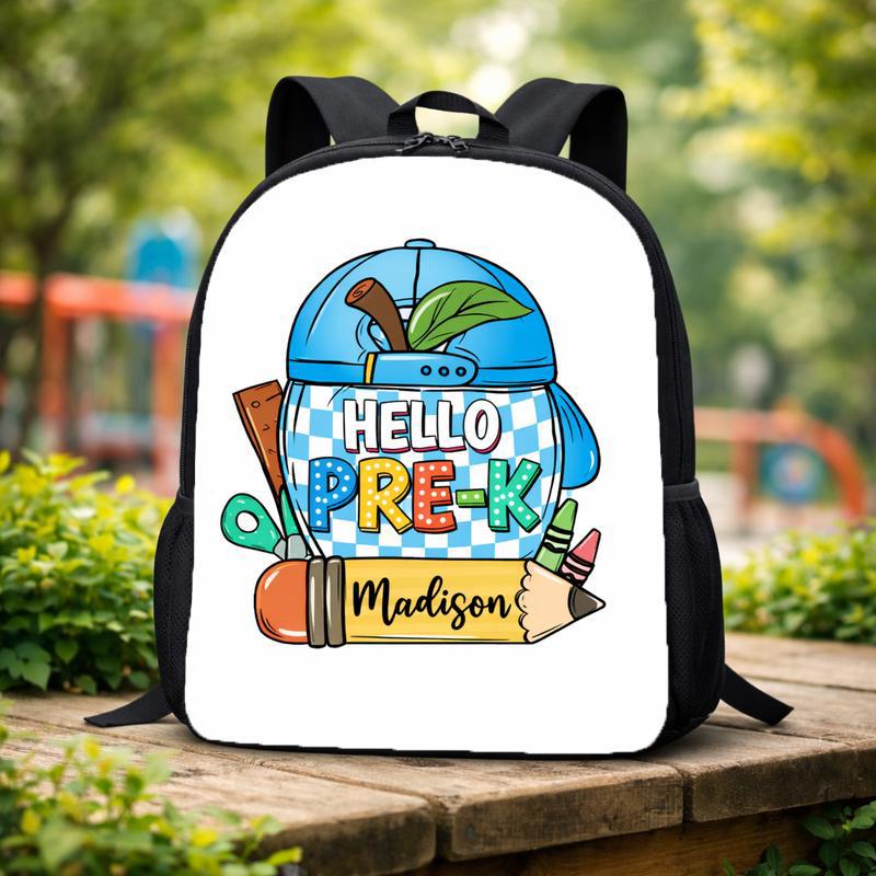 Hello Back To School Boy Custom Backpack Hello Back To School Boy Custom Backpack