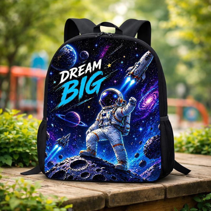 Kids Backpack Dream Big Space - Astronaut Galaxy Design Custom Backpack Kids Backpack Dream Big Space - Astronaut Galaxy Design Custom Backpack