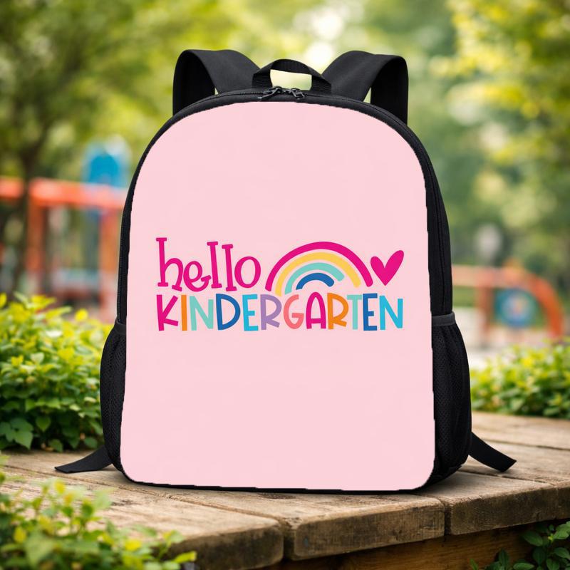 Kids Backpack - First Day Kindergarten Rainbow Design Custom Backpack Kids Backpack - First Day Kindergarten Rainbow Design Custom Backpack