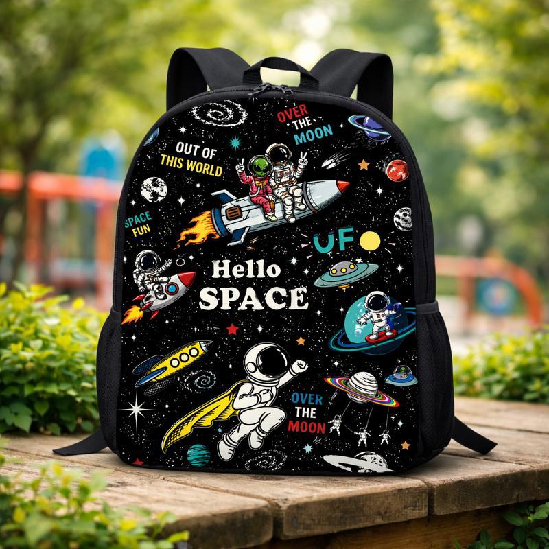 Kids Backpack Space Fun - Astronaut Rocket Design Custom Backpack Kids Backpack Space Fun - Astronaut Rocket Design Custom Backpack