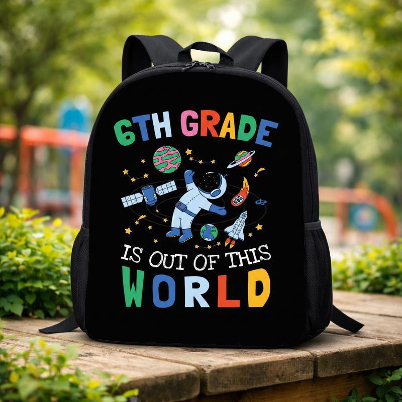 Kids Backpack 6th Grade - Space Astronaut School Design Custom Backpack