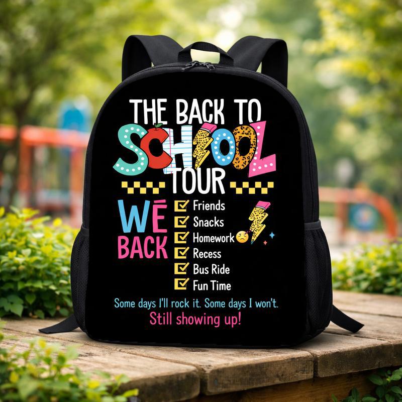 Kids School Tour Backpack - Funny Back To School Vibes Custom Backpack Kids School Tour Backpack - Funny Back To School Vibes Custom Backpack