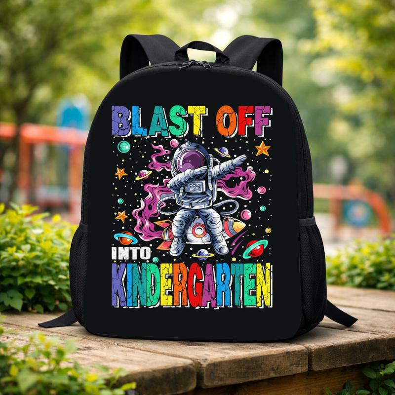 Kindergarten Backpack Kids - Back To School Space Theme Custom Backpack