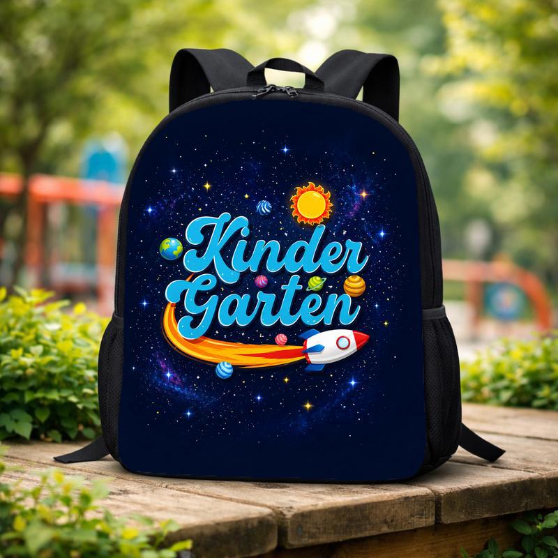 Kindergarten Backpack Kids - Space Rocket Design Custom Backpack Kindergarten Backpack Kids - Space Rocket Design Custom Backpack