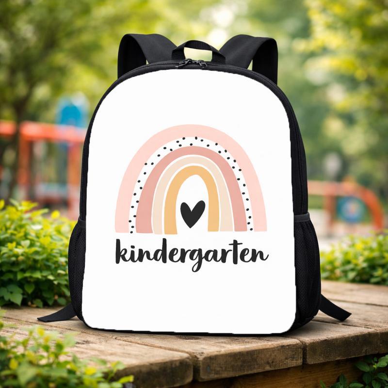 Kindergarten Backpack - Minimal Rainbow Back To School Kids Custom Backpack