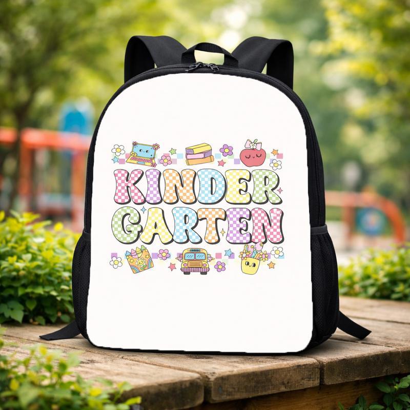 Kindergarten Colorful Checkerboard Backpack - Cute School Style Custom Backpack