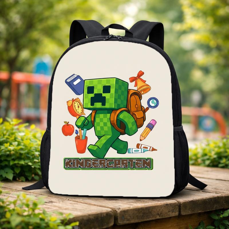 Kindergarten Ready Pixel Backpack - Gamer School Style Custom Backpack