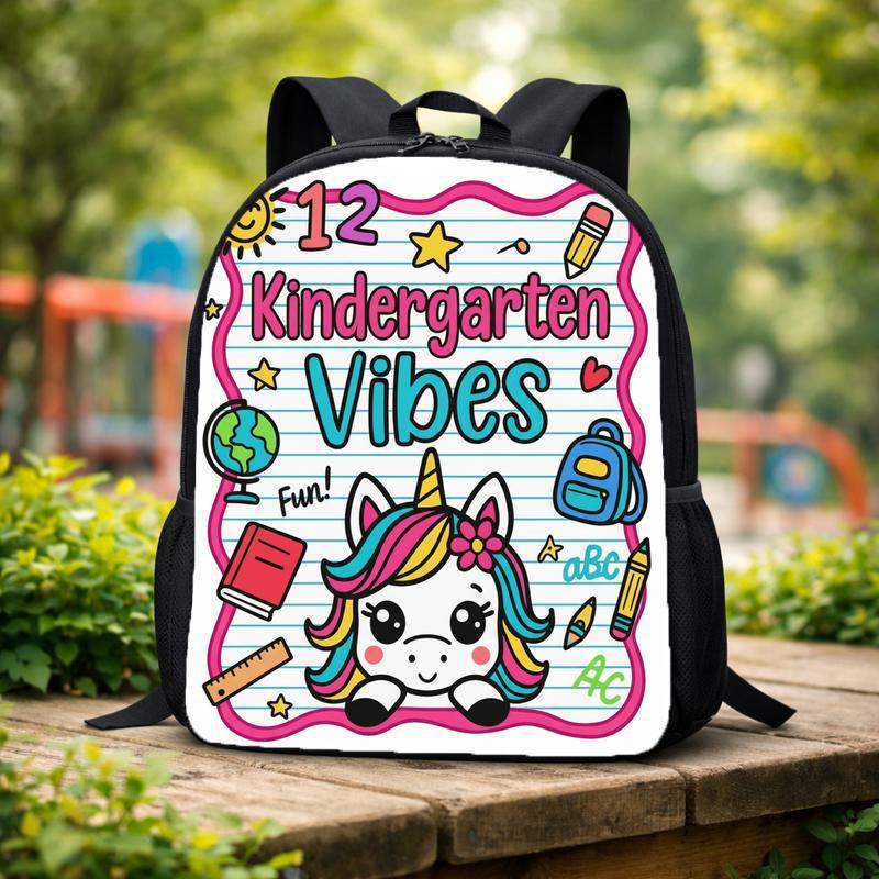 Kindergarten Vibes Backpack - Cute Unicorn Kids School Bag Custom Backpack Kindergarten Vibes Backpack - Cute Unicorn Kids School Bag Custom Backpack