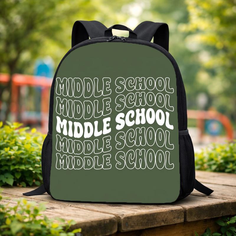 Middle School Backpack - Back To School Minimal Trend Style Custom Backpack