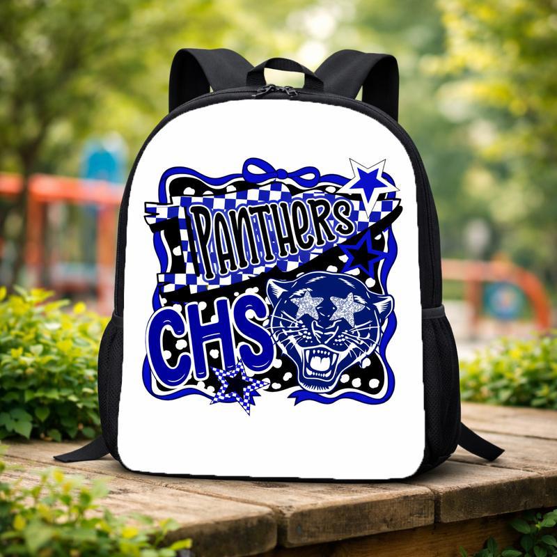 Middle School Panther Mascot Custom Backpack