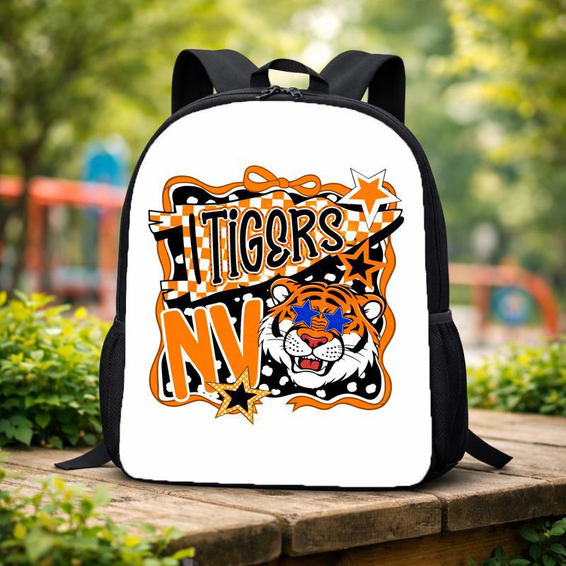 Middle School Tiger Mascot Custom Backpack Middle School Tiger Mascot Custom Backpack
