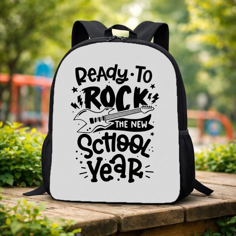 New School Year Backpack With Bold Rock Vibes For Kids Custom Backpack New School Year Backpack With Bold Rock Vibes For Kids Custom Backpack