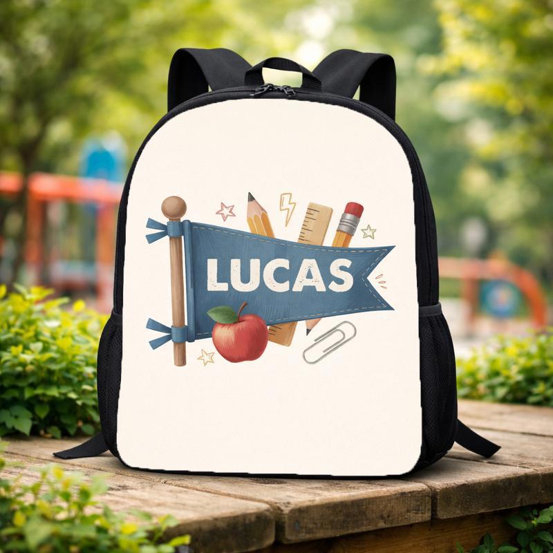 Personalized Kids Backpack - Elementary School Name Design Custom Backpack Personalized Kids Backpack - Elementary School Name Design Custom Backpack