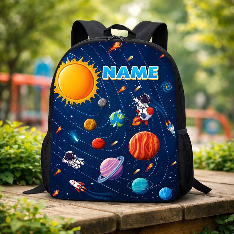Personalized Kids Backpack - Solar System Custom Name Custom Backpack Personalized Kids Backpack - Solar System Custom Name Custom Backpack
