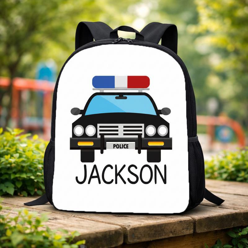 Personalized Police Car Backpack - Back To School Kids Gift Custom Backpack Personalized Police Car Backpack - Back To School Kids Gift Custom Backpack