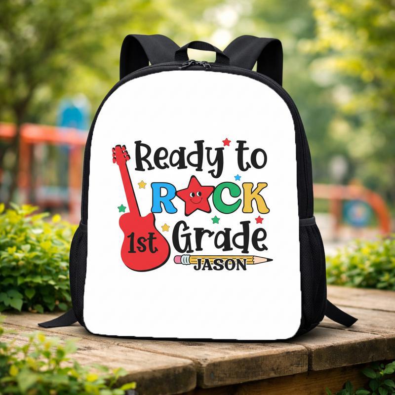 Personalized 1st Grade Backpack For Little Rockstars Custom Backpack Personalized 1st Grade Backpack For Little Rockstars Custom Backpack
