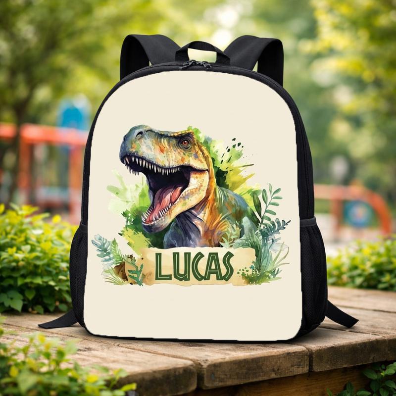 Personalized T-Rex Dinosaur Backpack - Custom Name Kids Style Custom Backpack