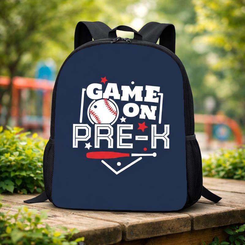 Pre K Baseball Backpack - Back To School Game On Kids Custom Backpack Pre K Baseball Backpack - Back To School Game On Kids Custom Backpack