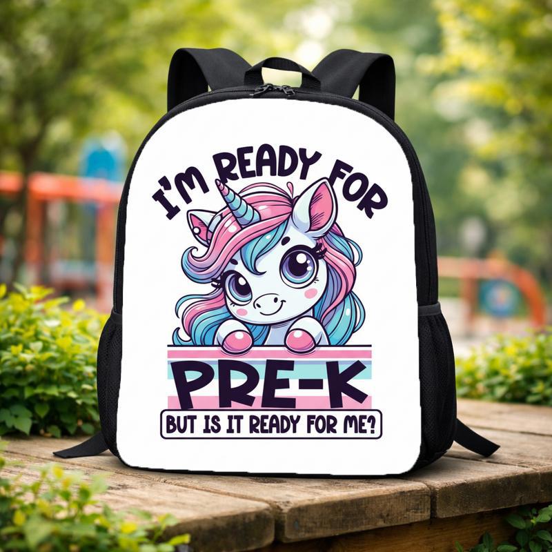Pre K Unicorn Backpack – Ready For School Cute Kids Bag Custom Backpack