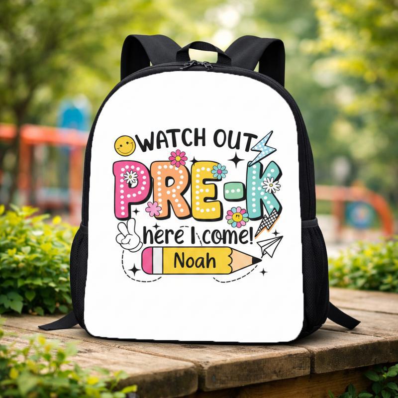 Pre-K Here I Come Backpack - Cute Back To School Look Custom Backpack Pre-K Here I Come Backpack - Cute Back To School Look Custom Backpack