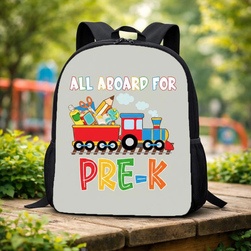 Pre-K Train Backpack - All Aboard School Supplies Design Custom Backpack Pre-K Train Backpack - All Aboard School Supplies Design Custom Backpack