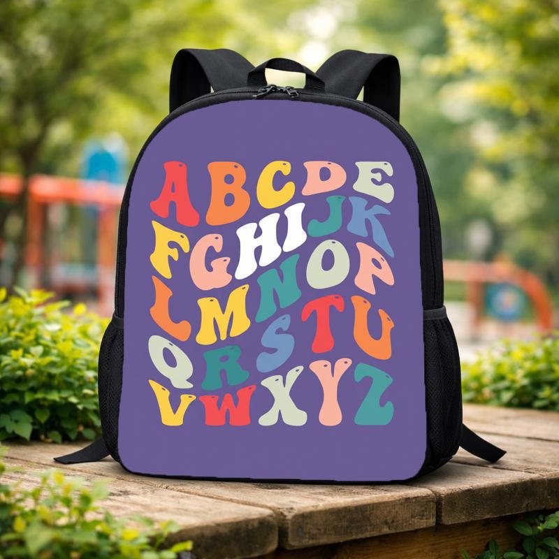 Preschool Backpack - Playful Alphabet Kids Style Custom Backpack