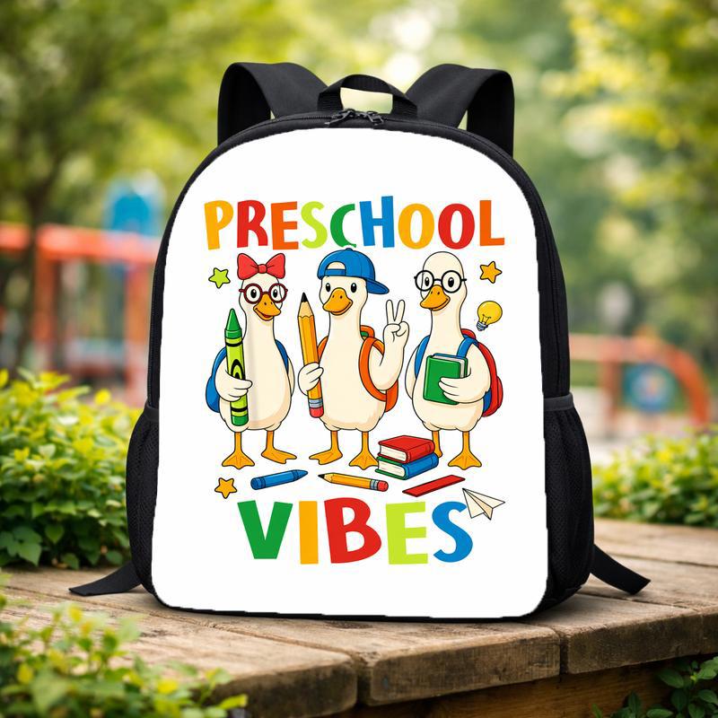 Preschool Vibes Goose Backpack - Colorful Back To School Kids Custom Backpack Preschool Vibes Goose Backpack - Colorful Back To School Kids Custom Backpack