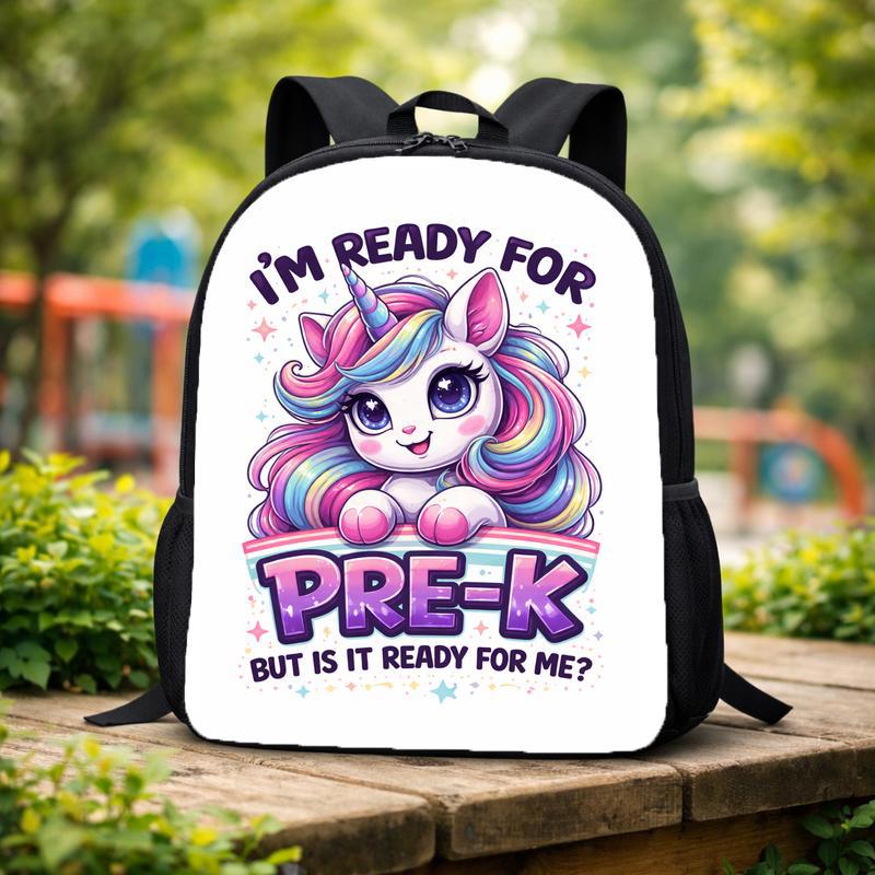 Ready For Pre K Backpack Unicorn Kids School Style Custom Backpack Ready For Pre K Backpack Unicorn Kids School Style Custom Backpack