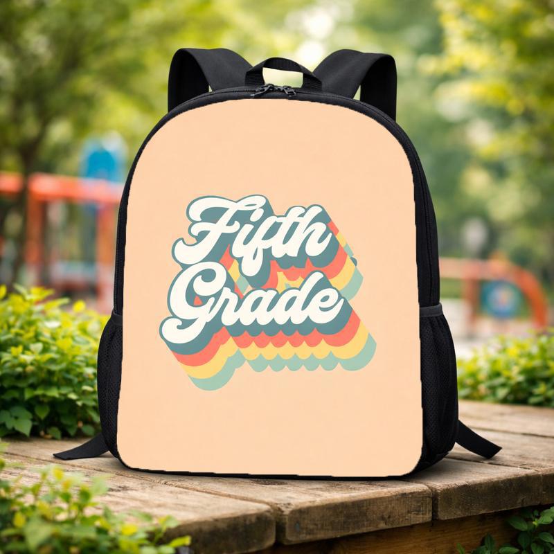 Retro Rainbow Grade Level Backpack - Elementary School Style Custom Backpack Retro Rainbow Grade Level Backpack - Elementary School Style Custom Backpack