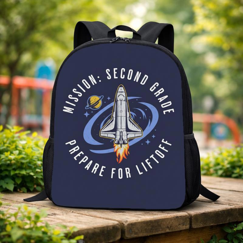 Rocket Backpack Kids - Back To School Second Grade Fun Custom Backpack Rocket Backpack Kids - Back To School Second Grade Fun Custom Backpack
