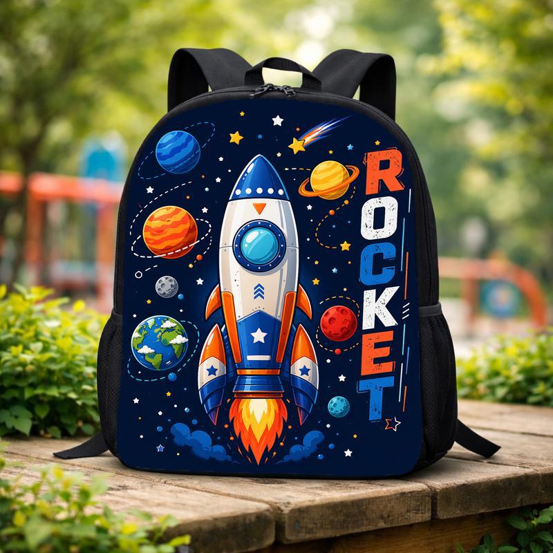 Rocket Backpack Kids - Back To School Space Adventure Custom Backpack