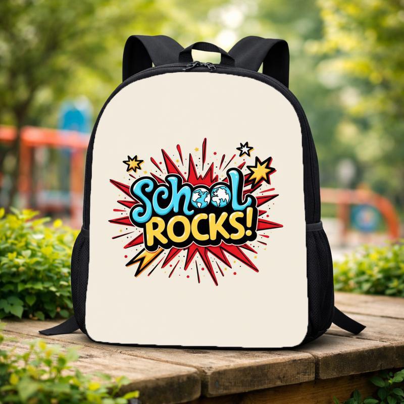 School Rocks Backpack For Kids - Fun Back To School Style Custom Backpack