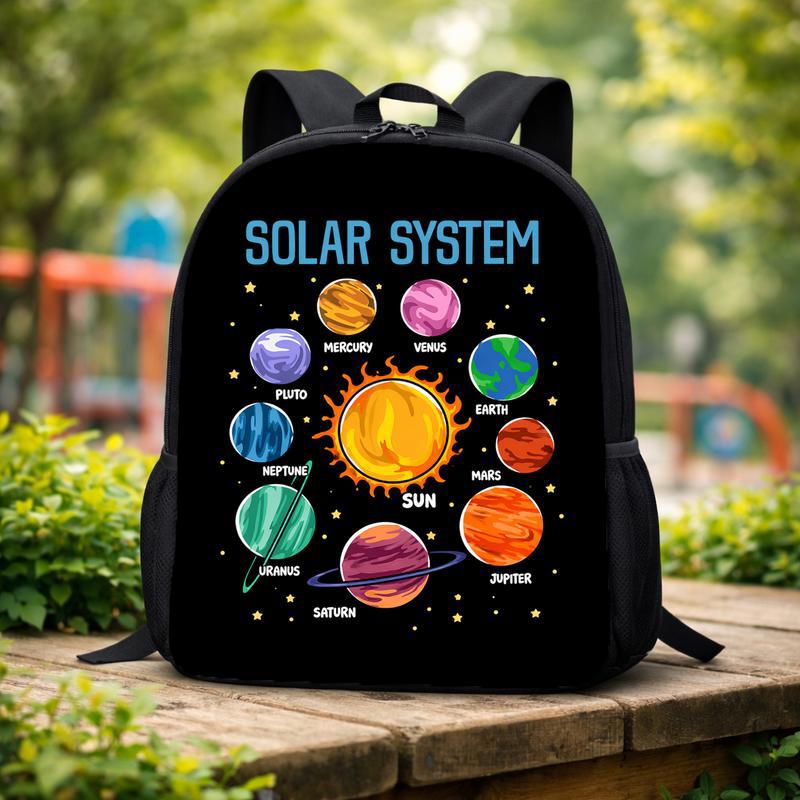 Solar System Backpack Kids - Space Planets School Design Custom Backpack
