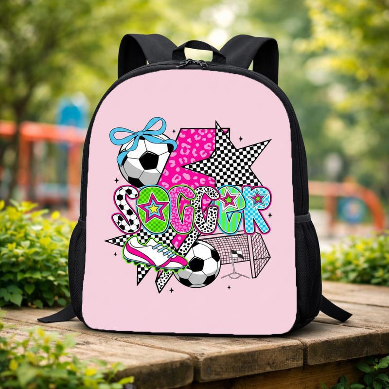 Trendy Soccer Collage Backpack - Cool Girls School Style Custom Backpack Trendy Soccer Collage Backpack - Cool Girls School Style Custom Backpack