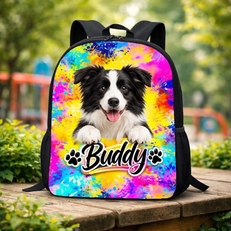 Watercolor Dog Portrait Custom Backpack Watercolor Dog Portrait Custom Backpack