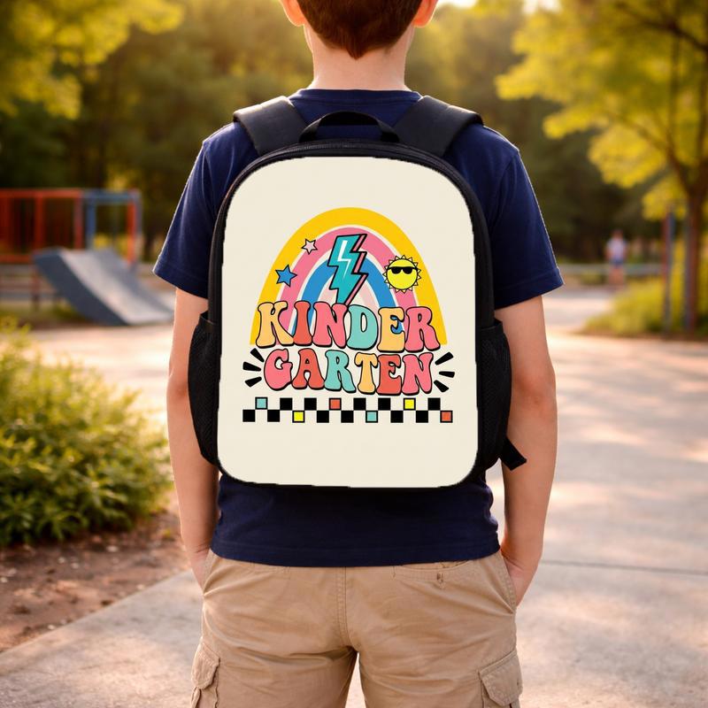Back To School Backpack - Fun Kindergarten Rainbow Cool Style Custom Backpack Back To School Backpack - Fun Kindergarten Rainbow Cool Style Custom Backpack
