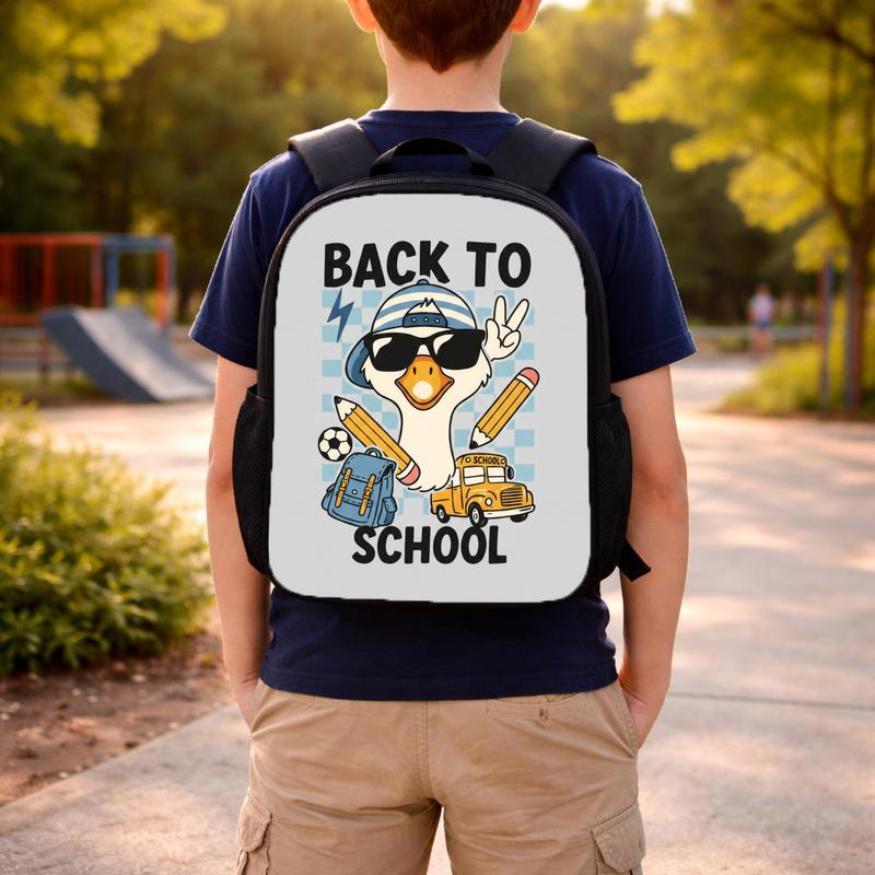 Back To School Goose Backpack - Cool Kids School Custom Backpack