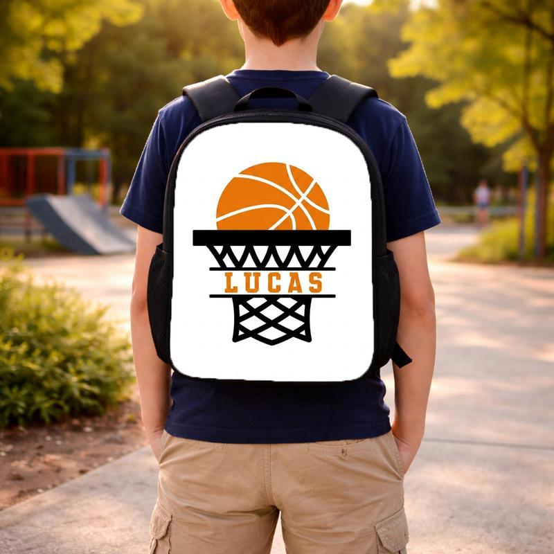 Basketball Name Backpack - Back To School Custom Sport Style Custom Backpack Basketball Name Backpack - Back To School Custom Sport Style Custom Backpack