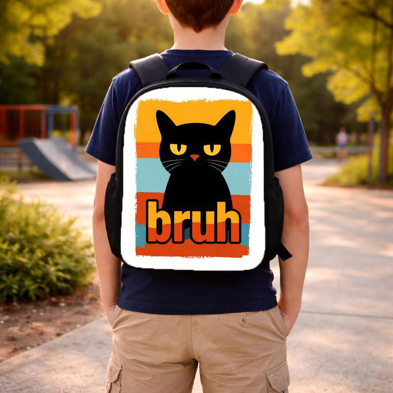 Cool Cat Back To School Custom Backpack