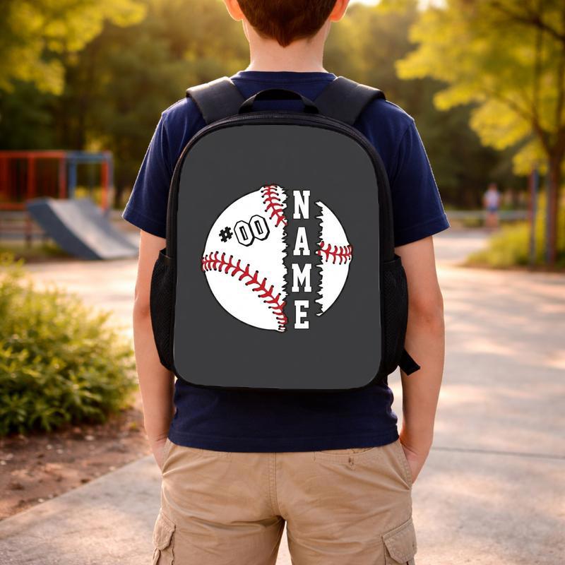 Custom Baseball Backpack - Name And Number Back To School Custom Backpack Custom Baseball Backpack - Name And Number Back To School Custom Backpack