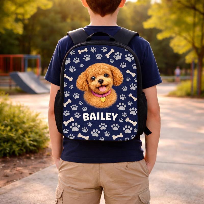 Custom Dog Portrait Custom Backpack