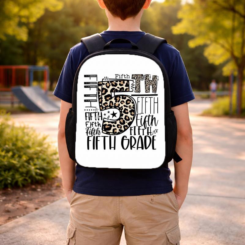 Custom Grade Backpack - Elementary School Leopard Print Style Custom Backpack Custom Grade Backpack - Elementary School Leopard Print Style Custom Backpack
