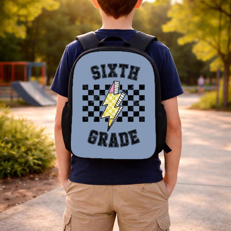 Custom Grade Middle School Backpack - Back To School Cool Retro Style Custom Backpack Custom Grade Middle School Backpack - Back To School Cool Retro Style Custom Backpack