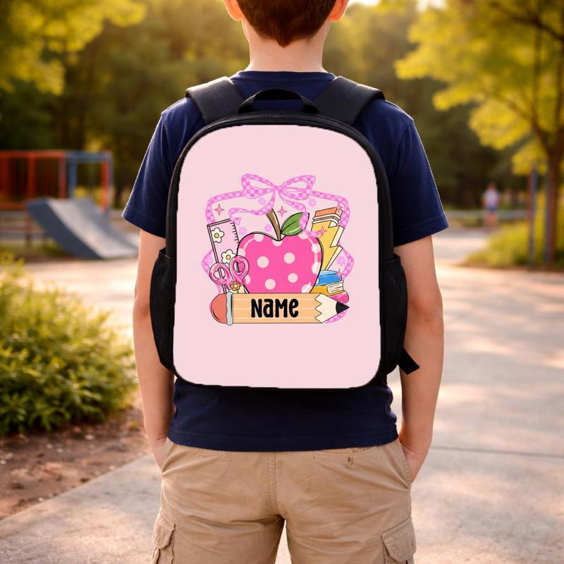 Custom Kids Name Back To School Shirt Shirt, Toddler Kid Kindergarten Shirt With Name, First Day Of School Shirt, Pencil Kids Name Shirt Custom Backpack