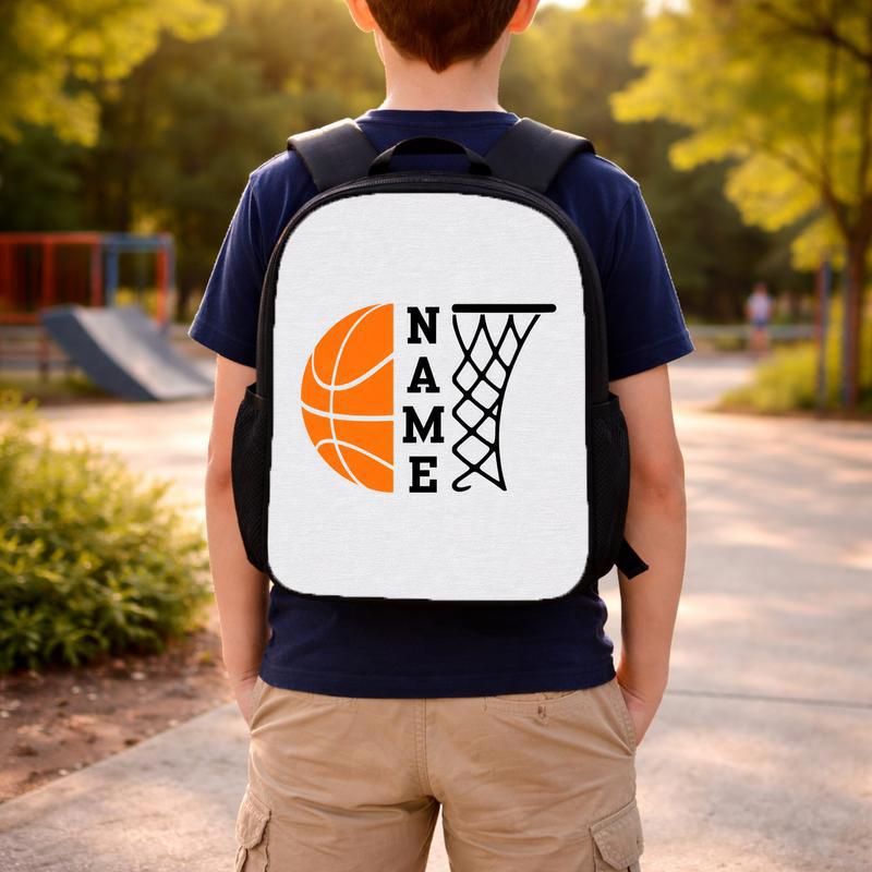 Custom Name Basketball Backpack - Back To School Sport Style Custom Backpack