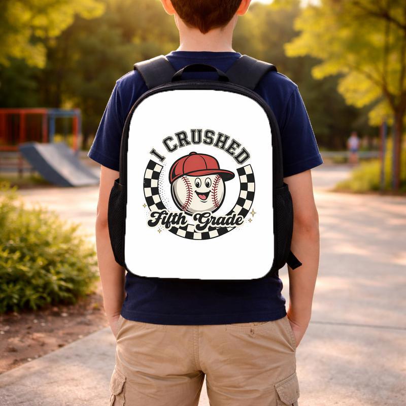 Cute Baseball Backpack - Back To School Cartoon Kids Sport Custom Backpack