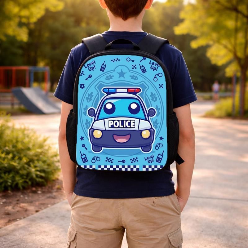 Cute Police Car Backpack - Level Up Kids Back To School Gift Custom Backpack Cute Police Car Backpack - Level Up Kids Back To School Gift Custom Backpack