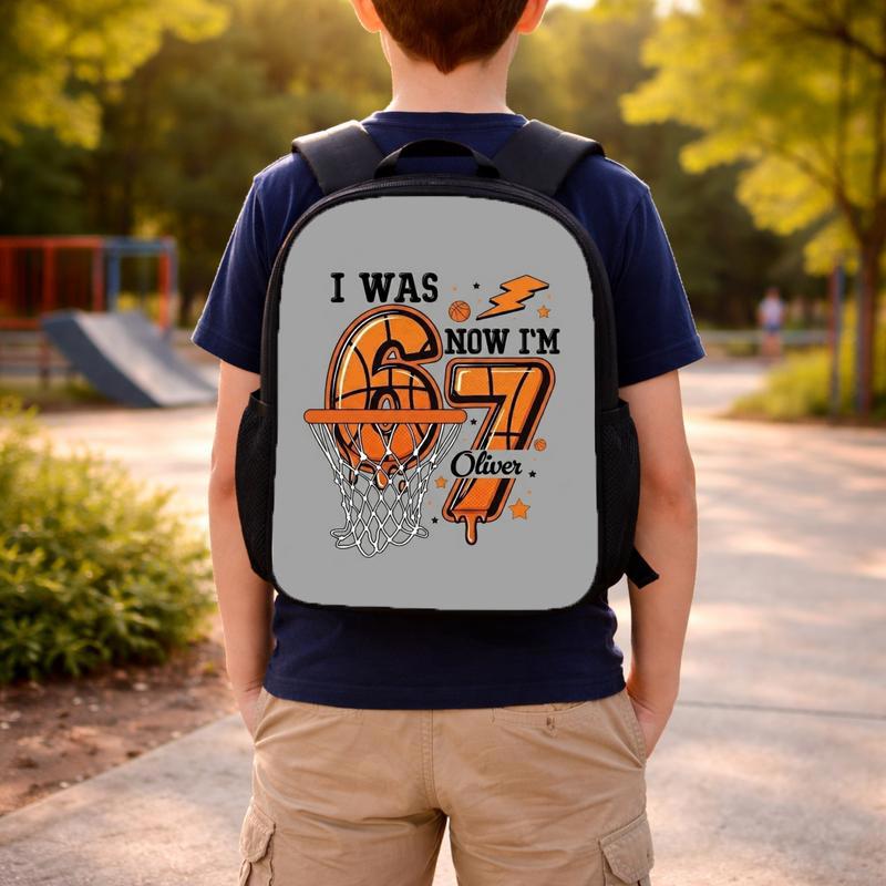 Funny Basketball Backpack - Back To School Custom Name Custom Backpack Funny Basketball Backpack - Back To School Custom Name Custom Backpack