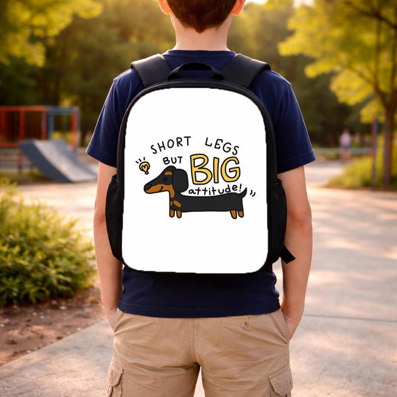 Funny Dashund Dog - Short Legs But Big Attitude Custom Backpack